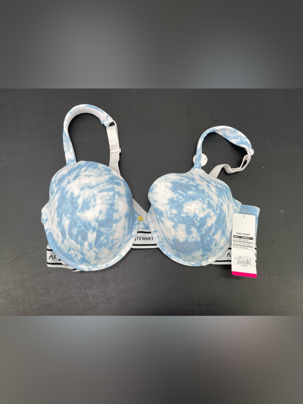 ⭐️Ashley Stewart Blue & White Cloud Print Bra